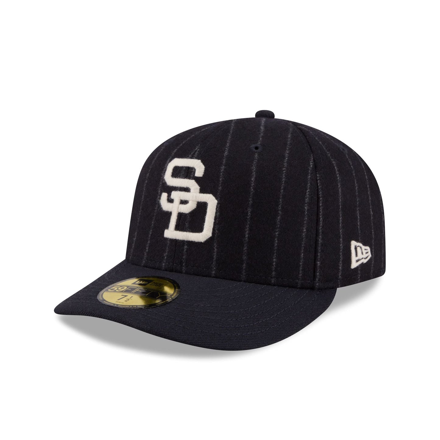 San Diego Padres Pinstripe Merino & Cashmere Moon 59FIFTY Fitted Hat