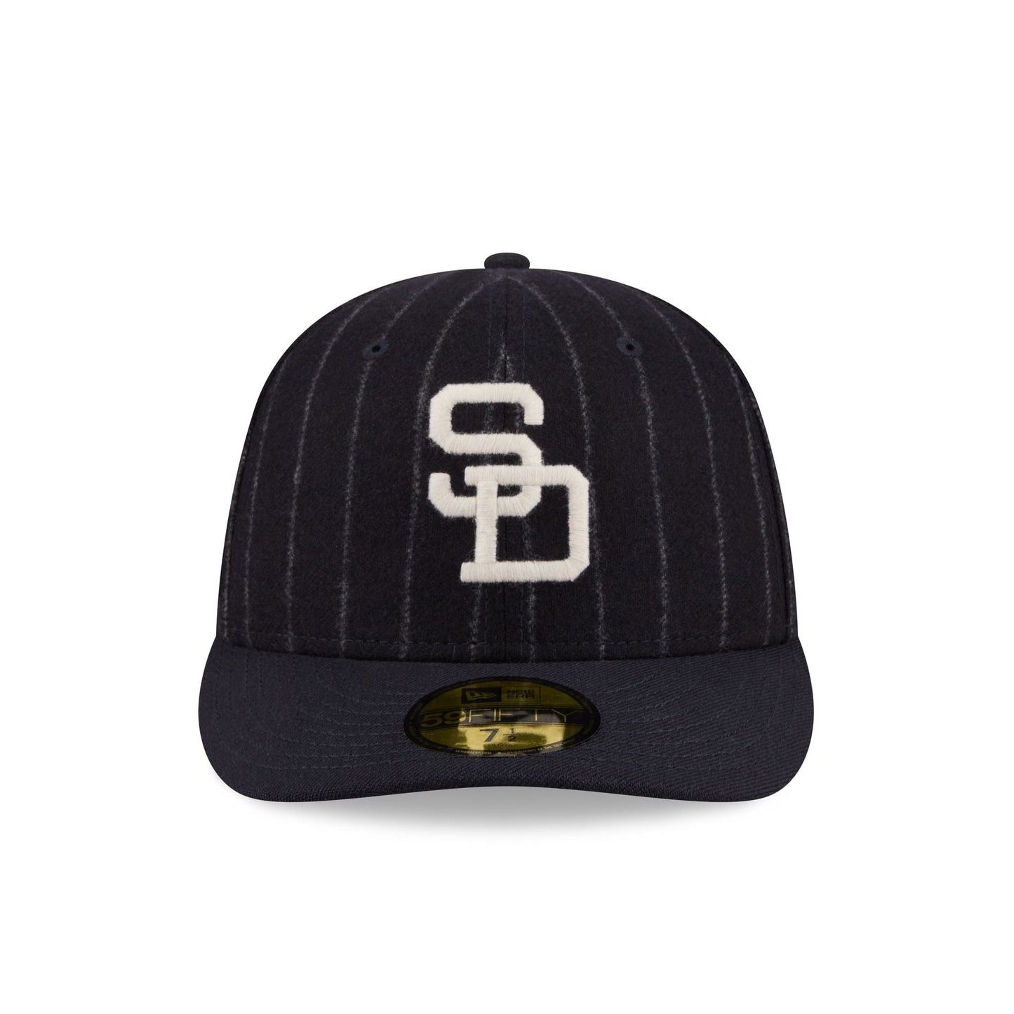San Diego Padres Pinstripe Merino & Cashmere Moon 59FIFTY Fitted Hat