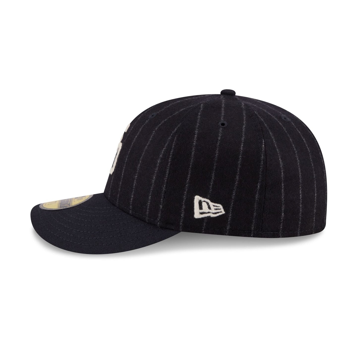 San Diego Padres Pinstripe Merino & Cashmere Moon 59FIFTY Fitted Hat