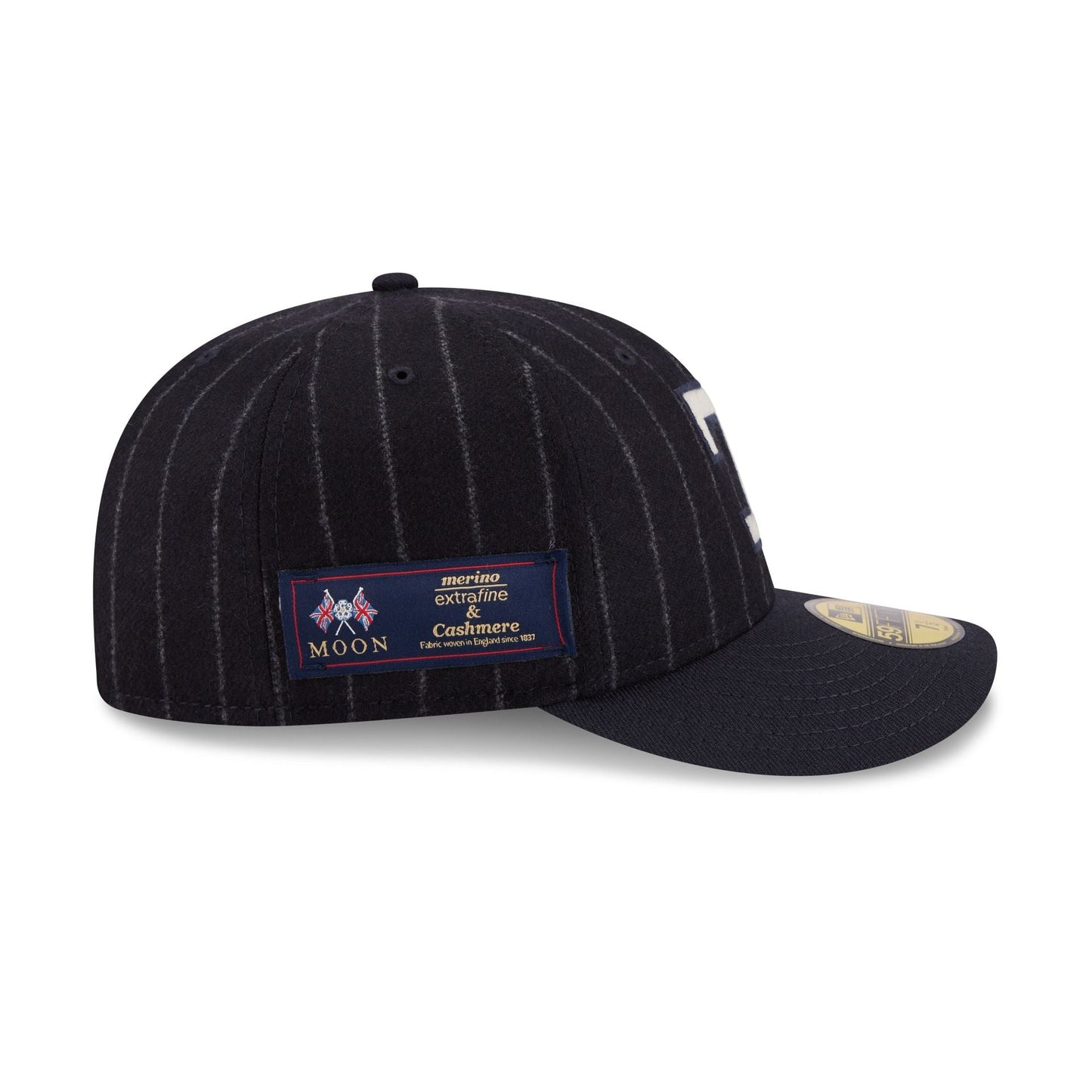 Texas Rangers Pinstripe Merino & Cashmere Moon 59FIFTY Fitted Hat