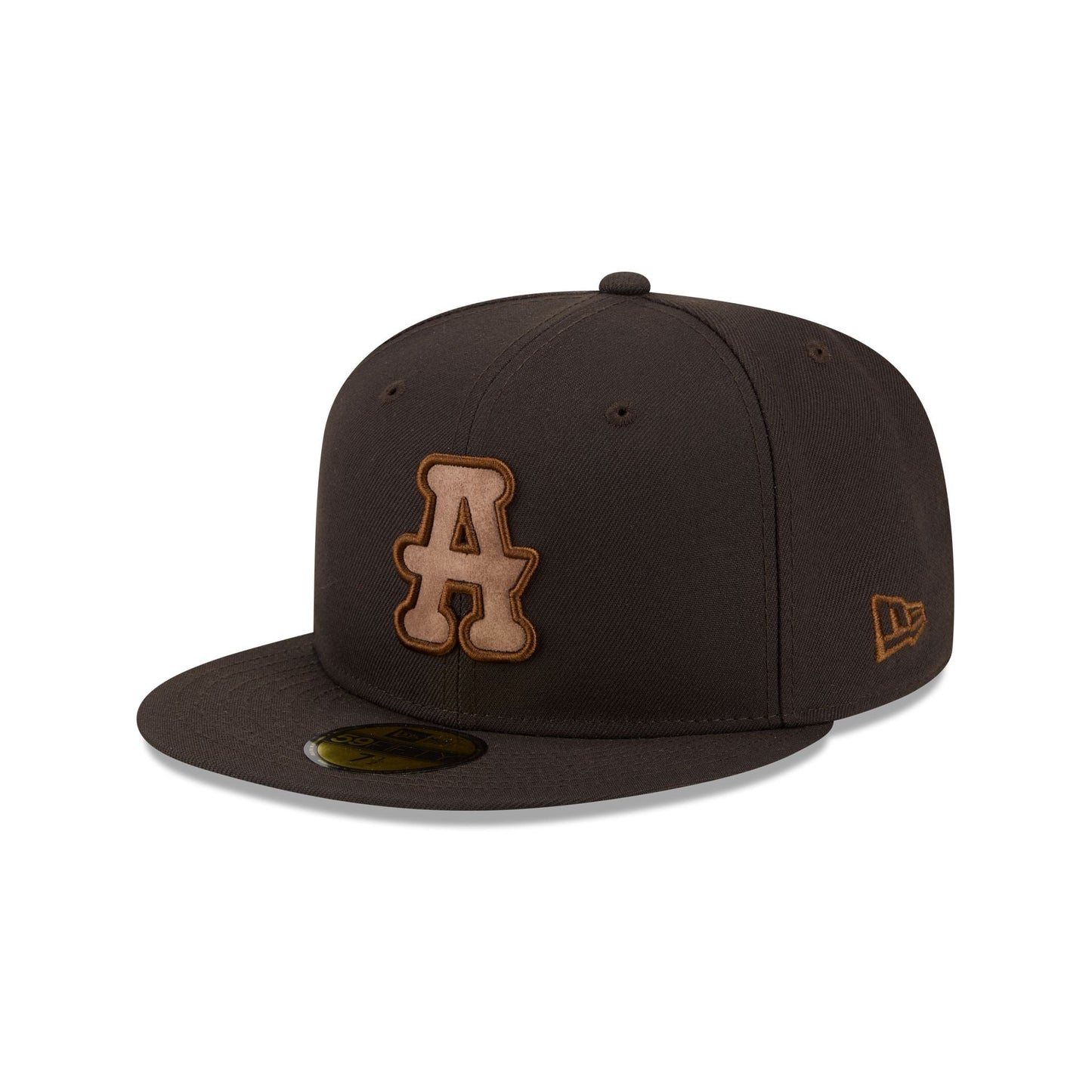 Atlanta Black Crackers Brown Suede 59FIFTY Fitted Hat