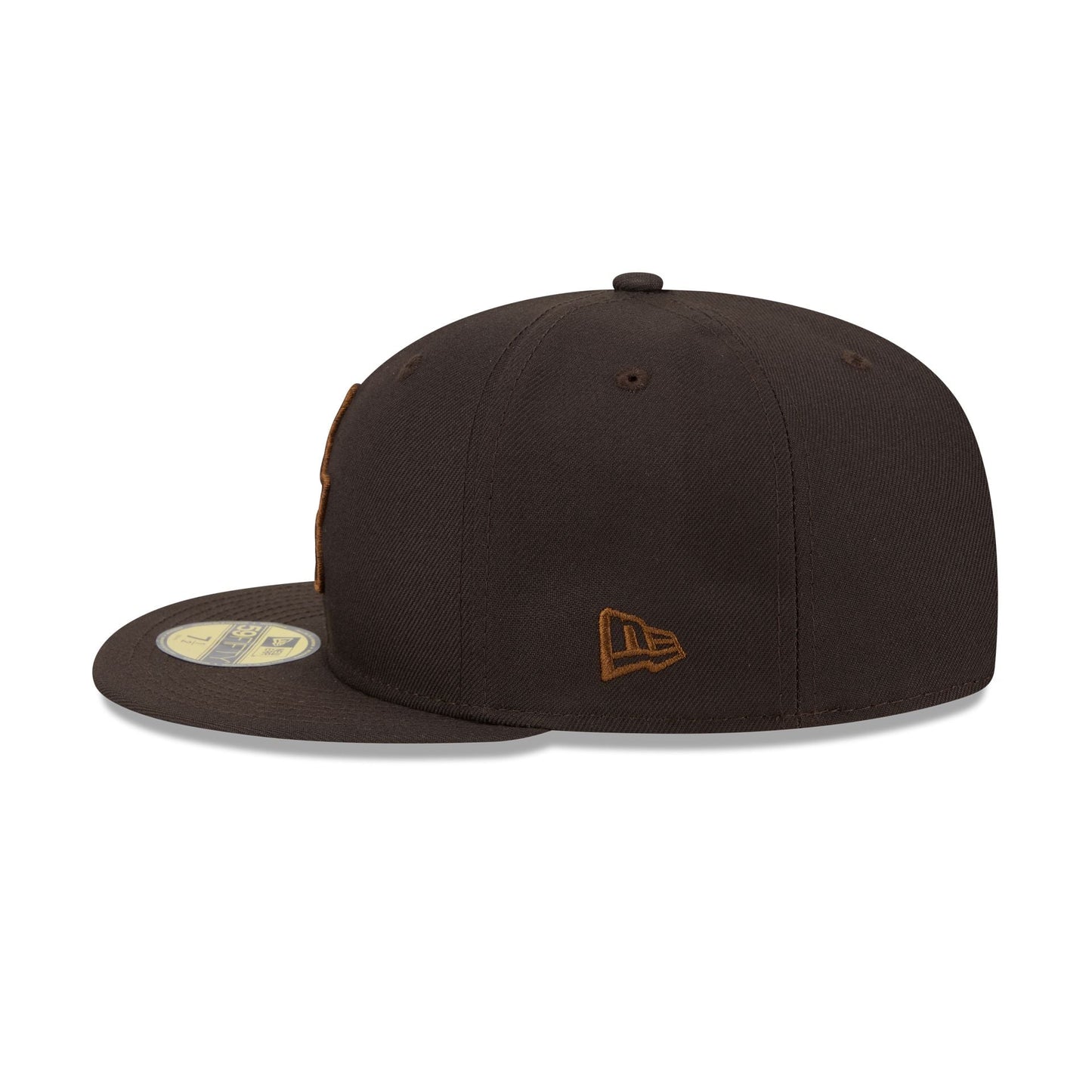 Atlanta Black Crackers Brown Suede 59FIFTY Fitted Hat