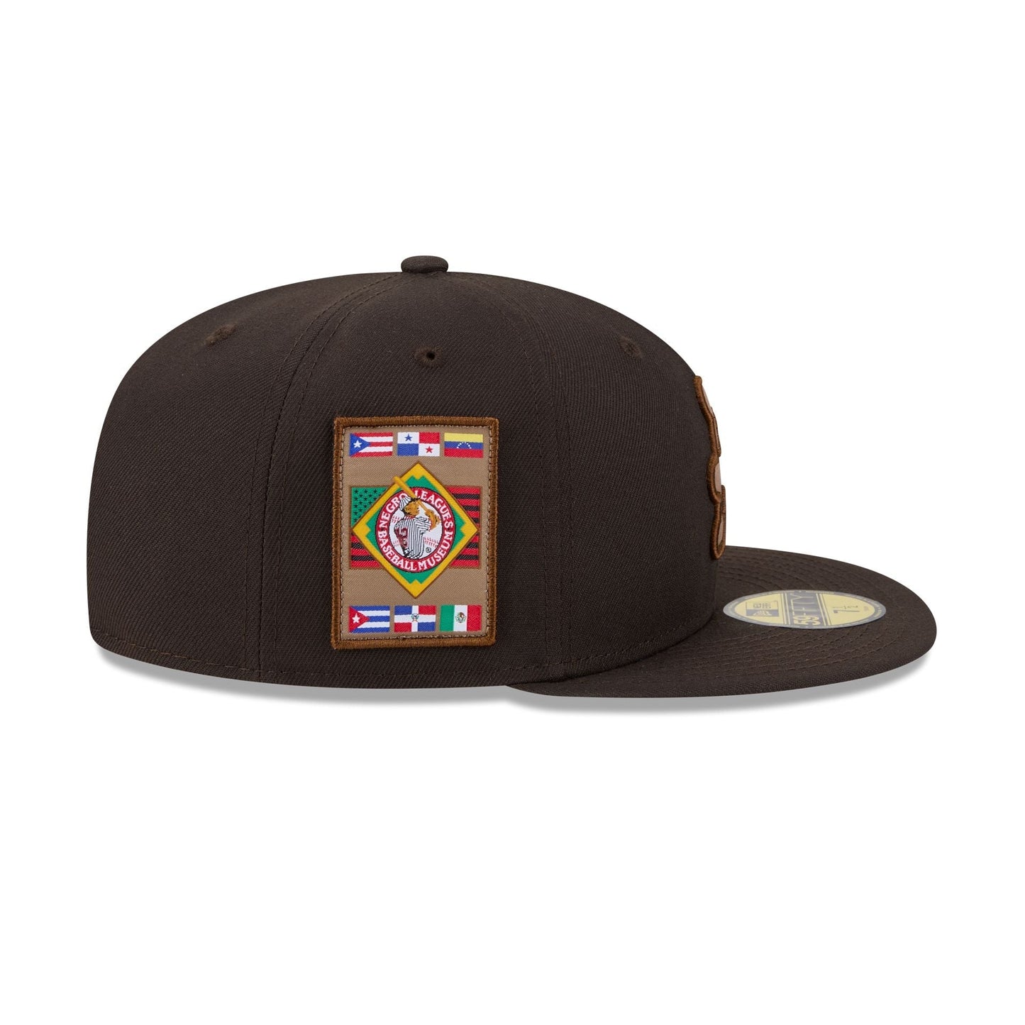 Atlanta Black Crackers Brown Suede 59FIFTY Fitted Hat
