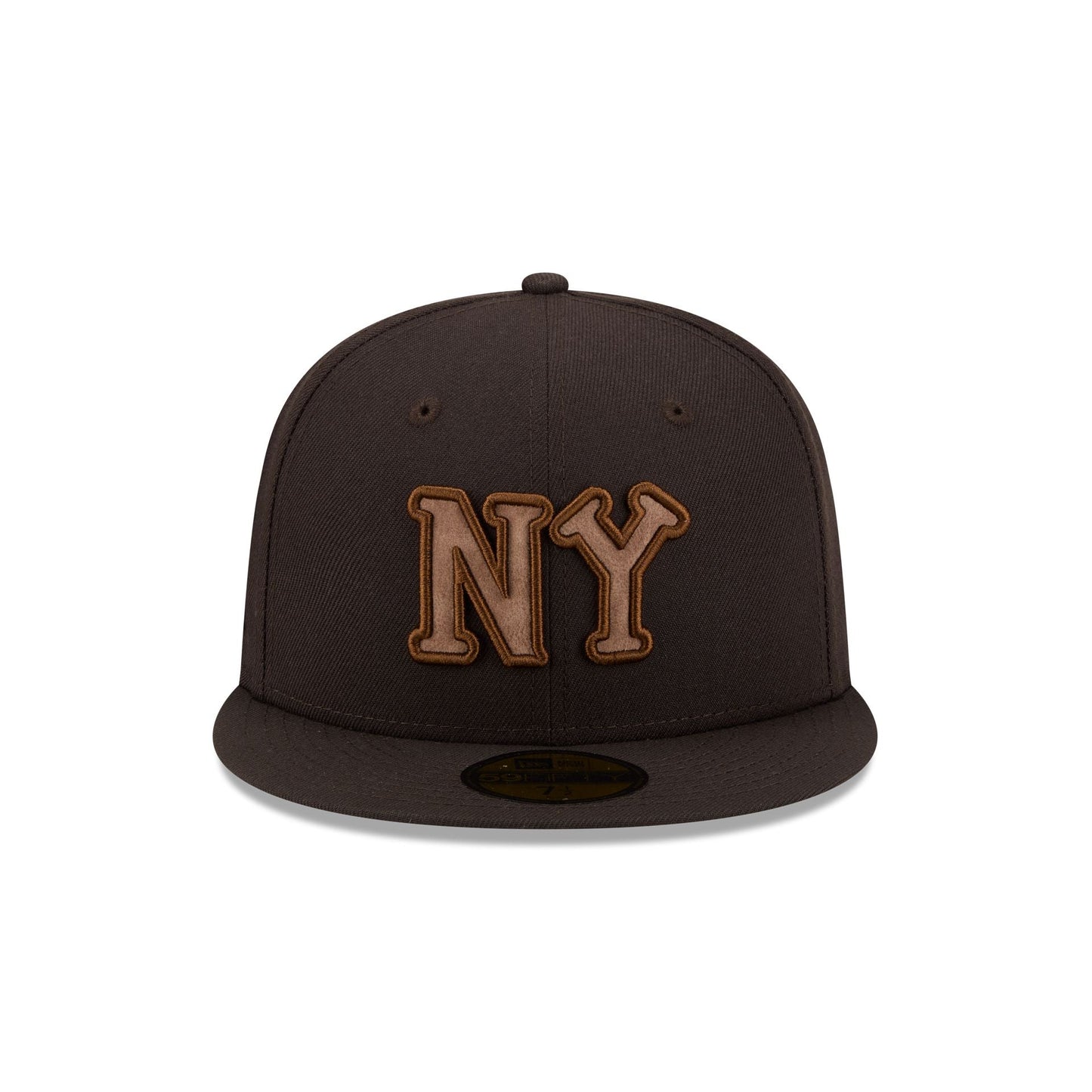 New York Black Yankees Brown Suede 59FIFTY Fitted Hat