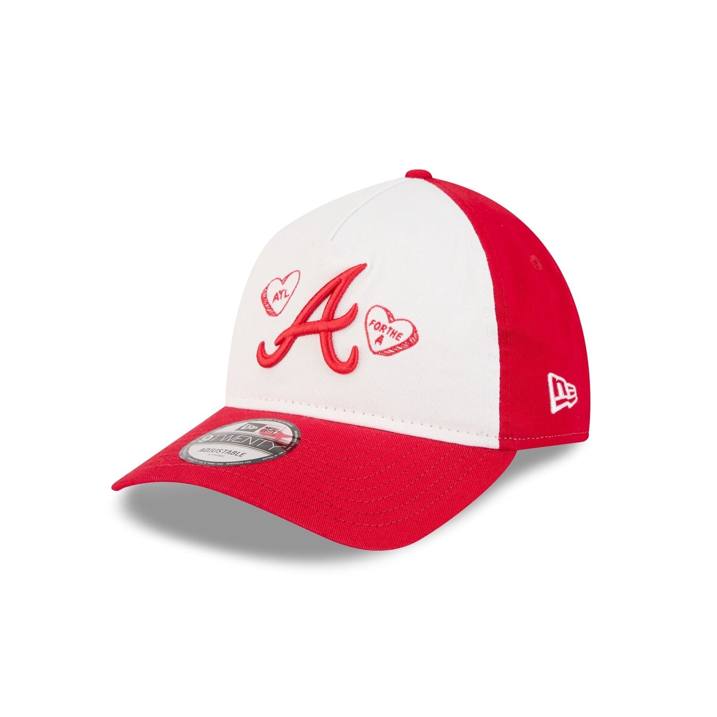 Atlanta Braves Conversation Hearts 9TWENTY A-Frame Adjustable Hat