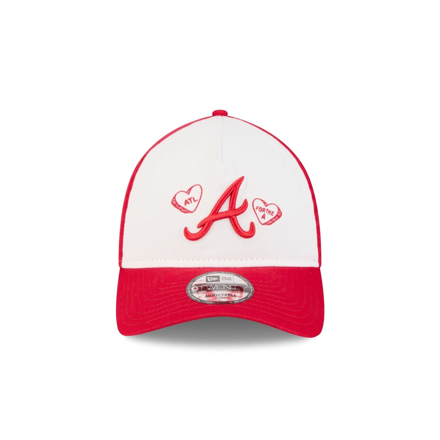 Atlanta Braves Conversation Hearts 9TWENTY A-Frame Adjustable Hat