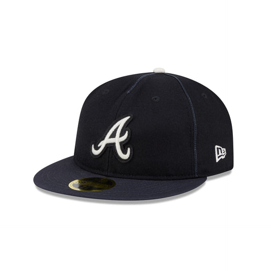 Atlanta Braves Felt Logo Retro Crown 59FIFTY Fitted Hat