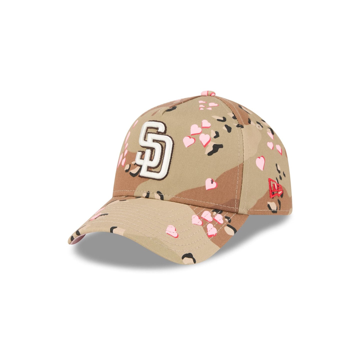 San Diego Padres Camo Hearts 9FORTY A-Frame Snapback Hat