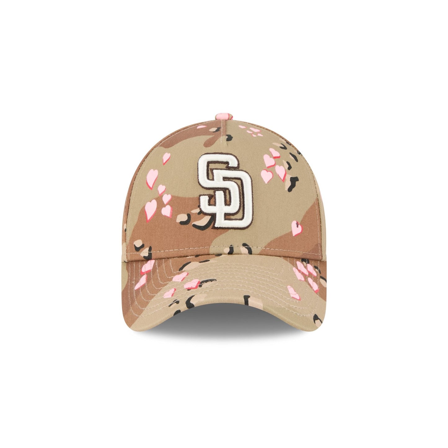 San Diego Padres Camo Hearts 9FORTY A-Frame Snapback Hat