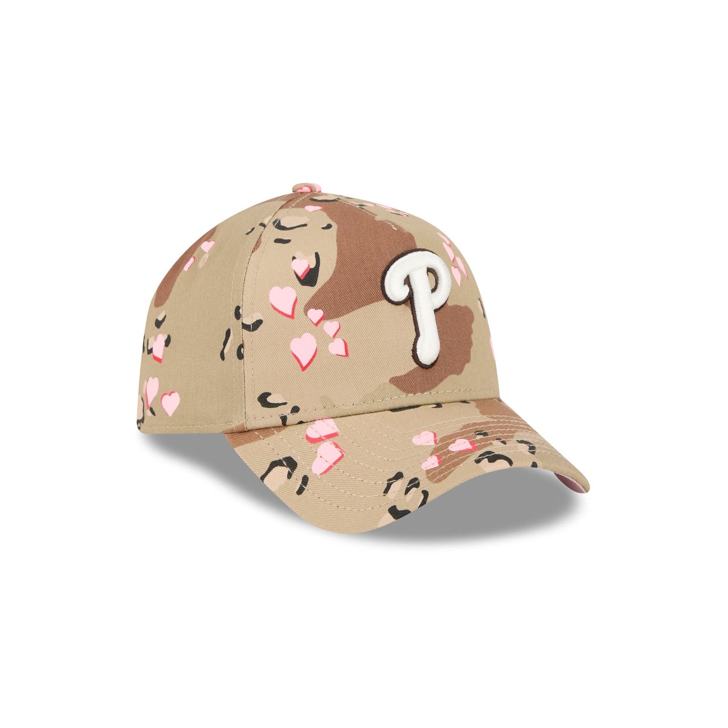 Philadelphia Phillies Camo Hearts 9FORTY A-Frame Snapback Hat