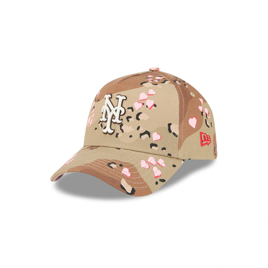 New York Mets Camo Hearts 9FORTY A-Frame Snapback Hat