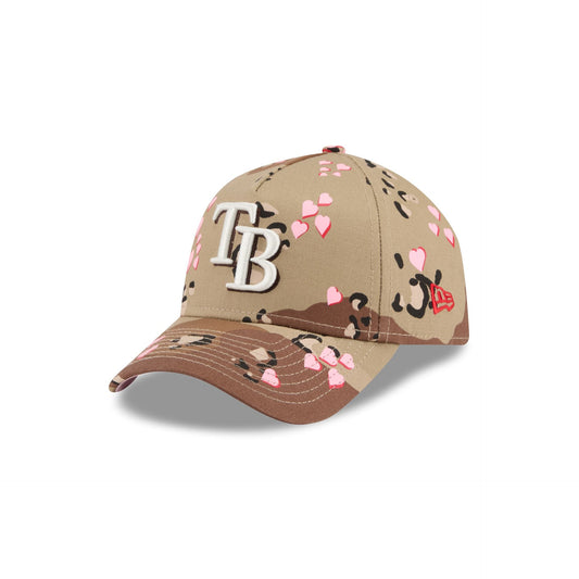 Tampa Bay Rays Camo Hearts 9FORTY A-Frame Snapback Hat