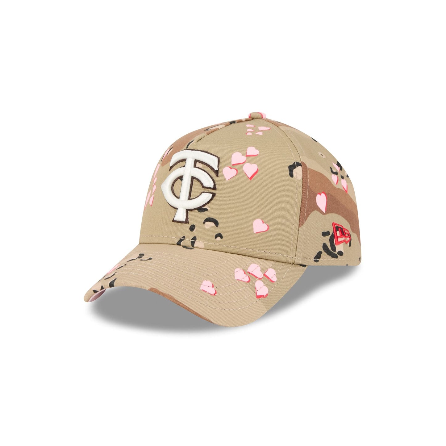 Minnesota Twins Camo Hearts 9FORTY A-Frame Snapback Hat