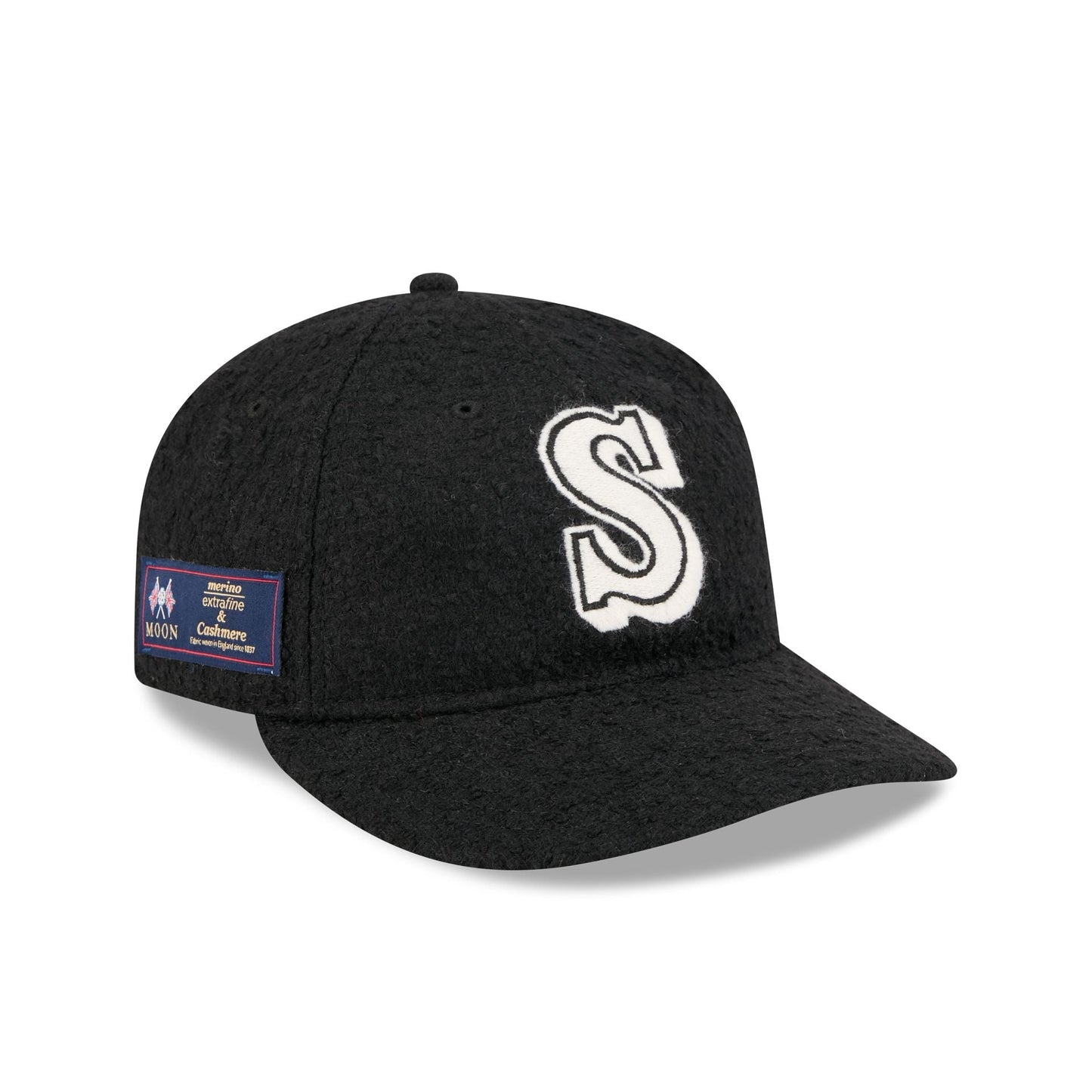 Seattle Mariners Navy Merino & Cashmere Moon Retro Crown 9FIFTY Adjustable Hat