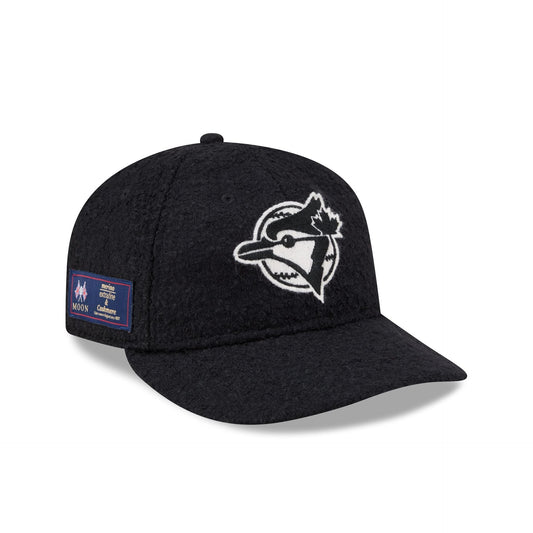 Toronto Blue Jays Navy Merino & Cashmere Moon Retro Crown 9FIFTY Adjustable Hat