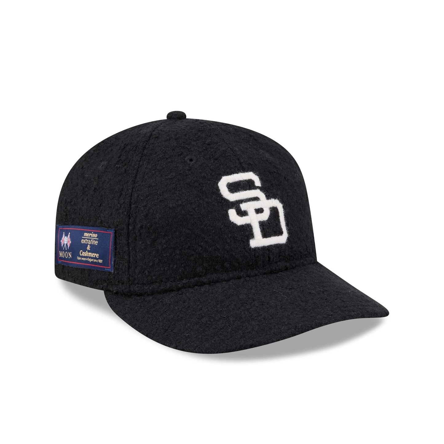San Diego Padres Navy Merino & Cashmere Moon Retro Crown 9FIFTY Adjustable Hat