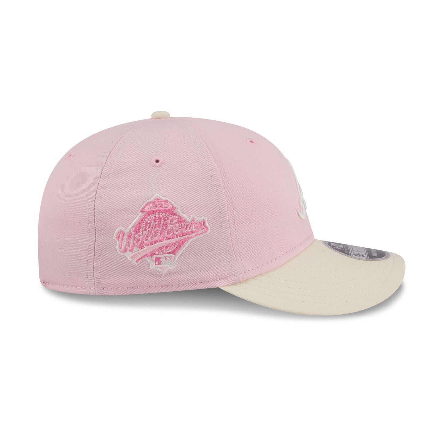 Atlanta Braves Light Pink Retro Crown 9FIFTY Snapback Hat