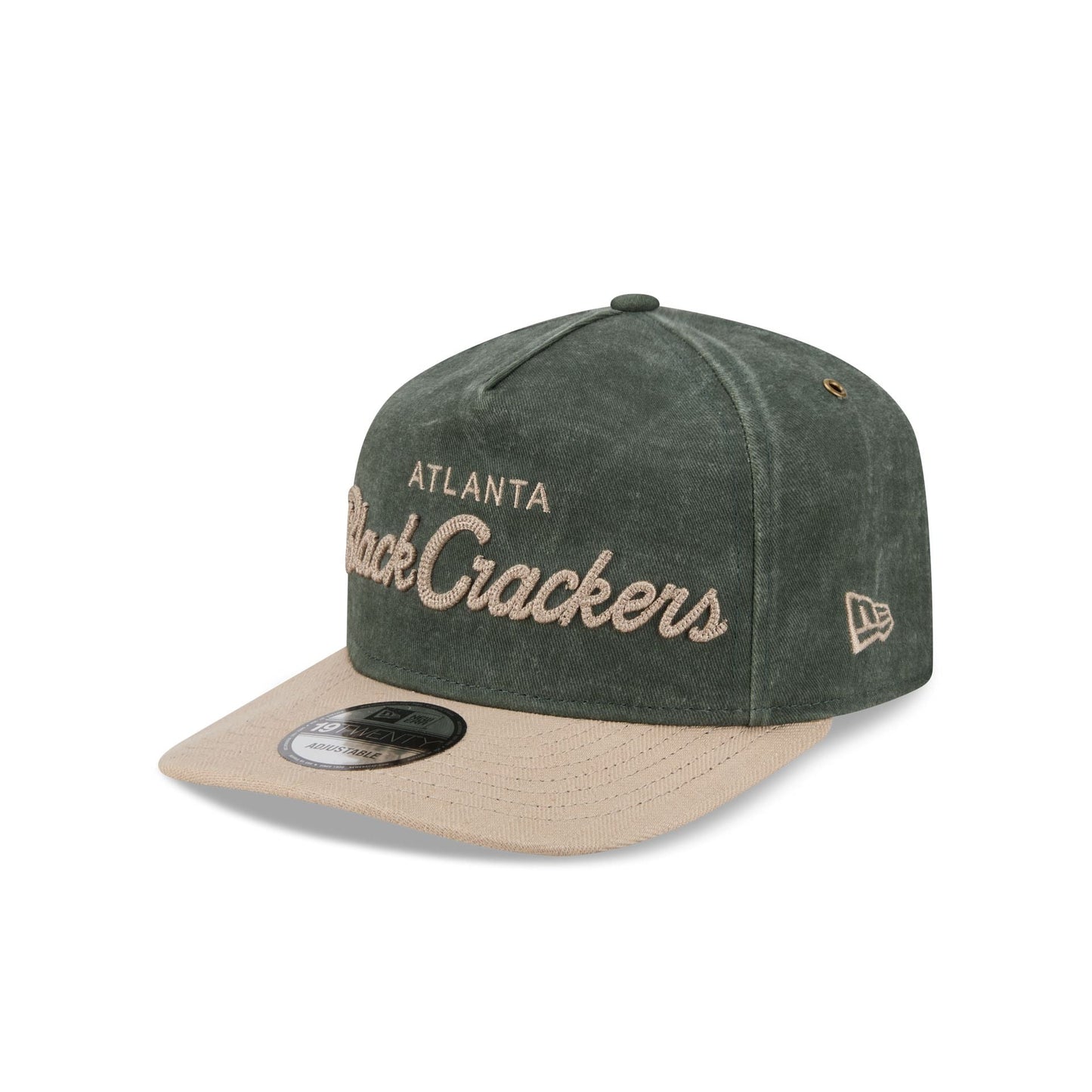 Atlanta Black Crackers Chainstitch Dark Green 19TWENTY Adjustable Hat