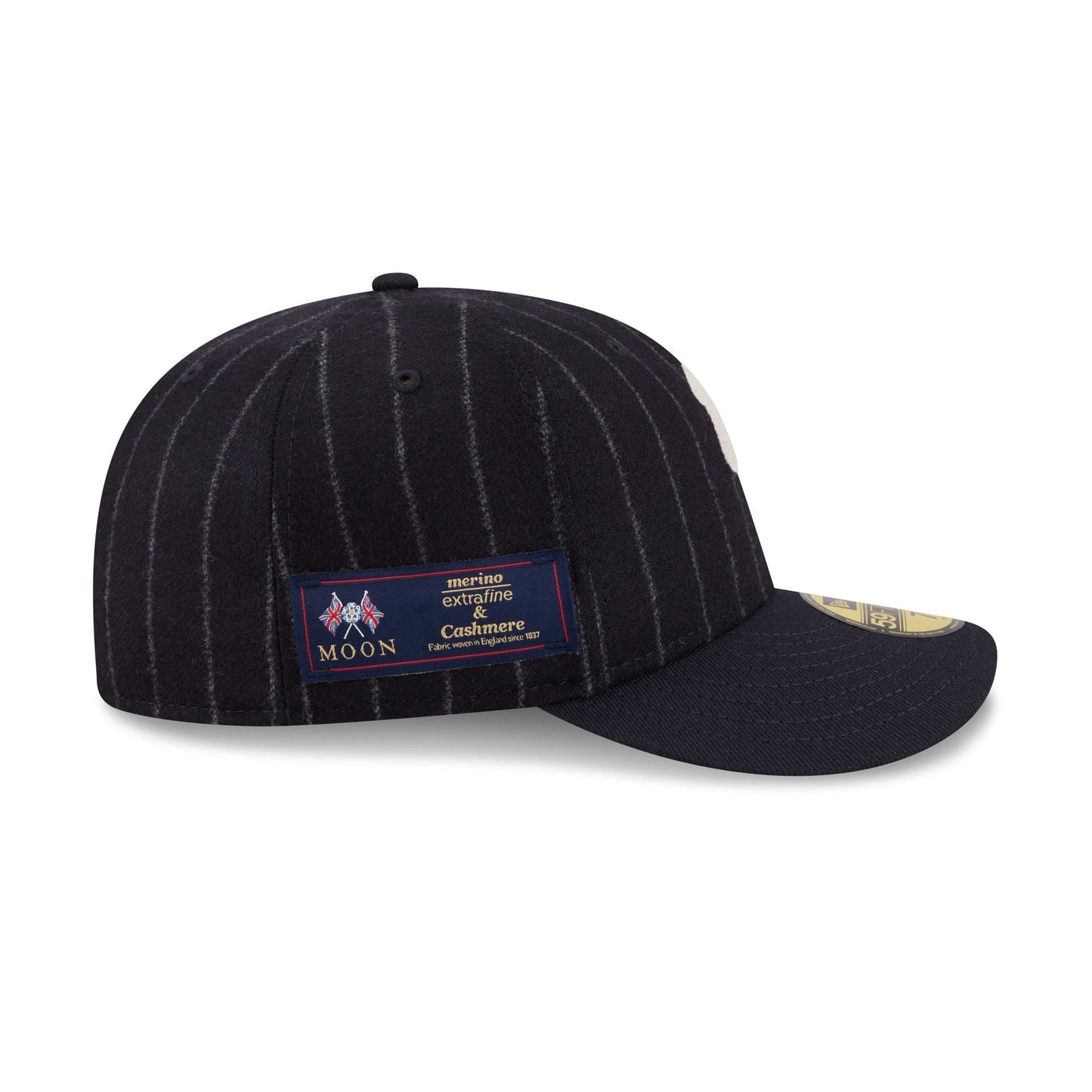 Tampa Bay Rays Pinstripe Merino & Cashmere Moon 59FIFTY Fitted Hat