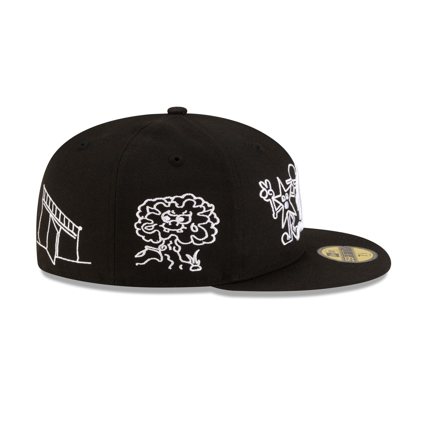 Mora Black and White 59FIFTY Fitted Hat