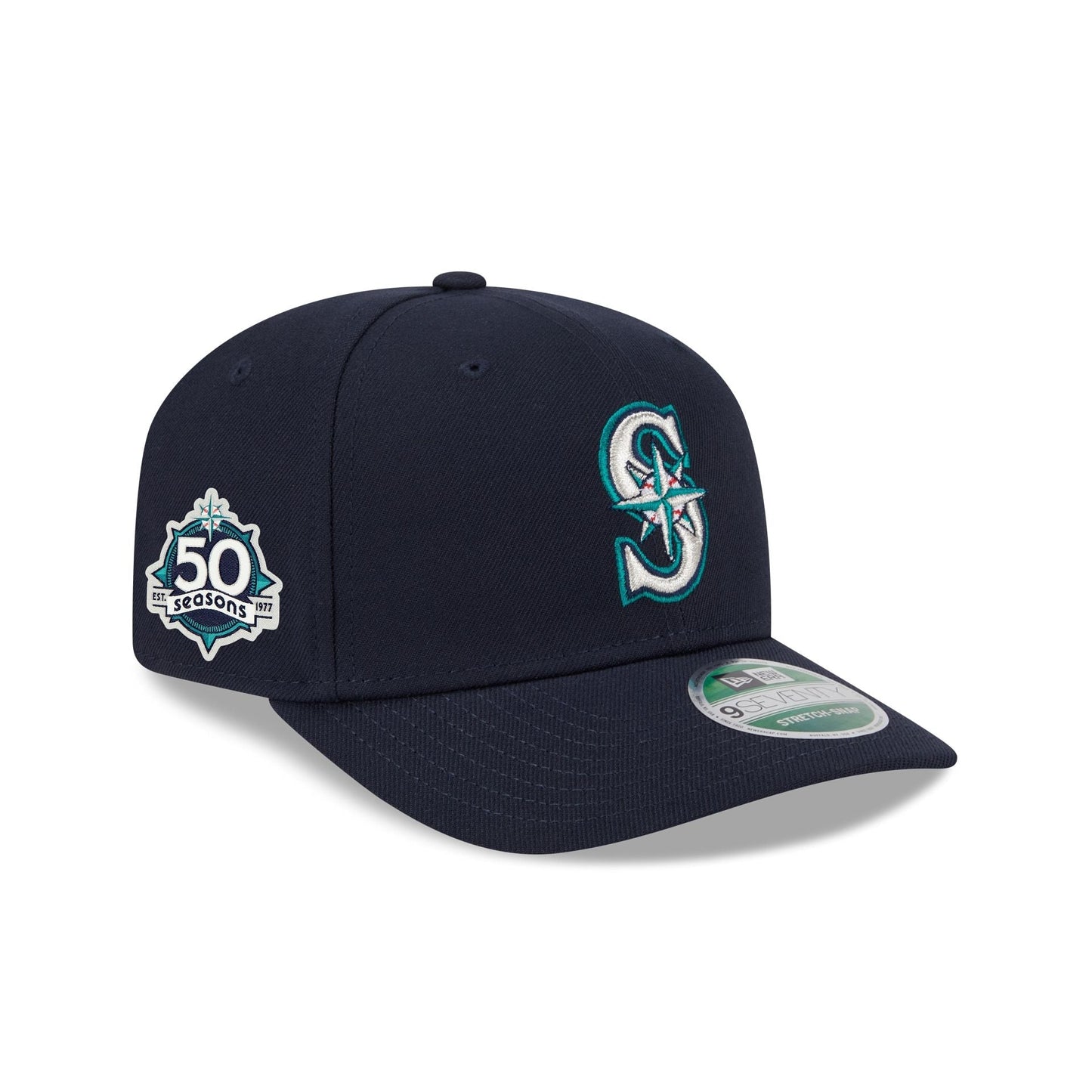 Seattle Mariners 50th Anniversary 9SEVENTY Stretch-Snap Hat