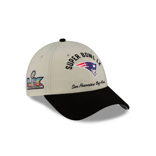New England Patriots Super Bowl LX Participation 9FORTY Stretch-Snap Hat