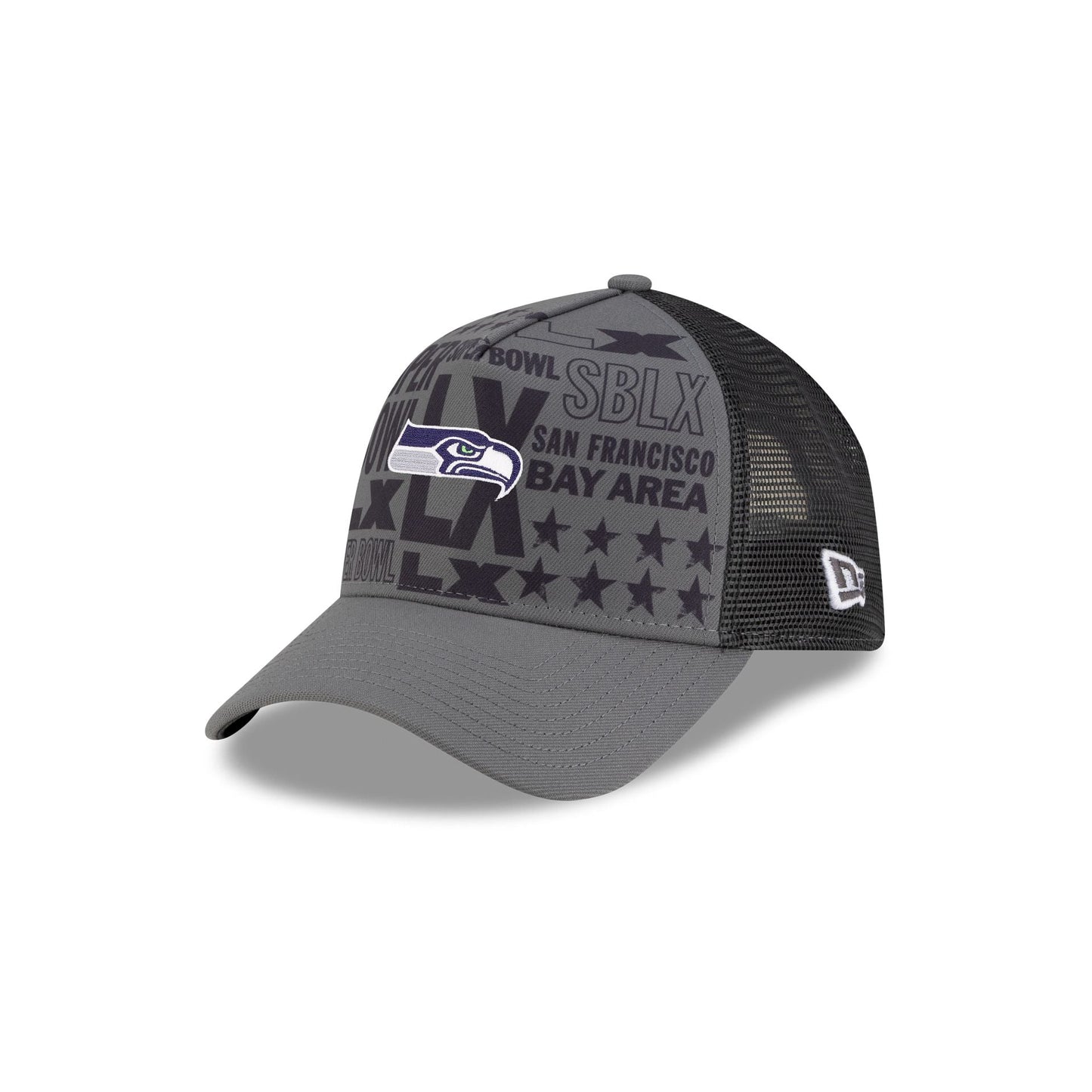 Seattle Seahawks Super Bowl LX Participation 9FORTY A-Frame Trucker Hat