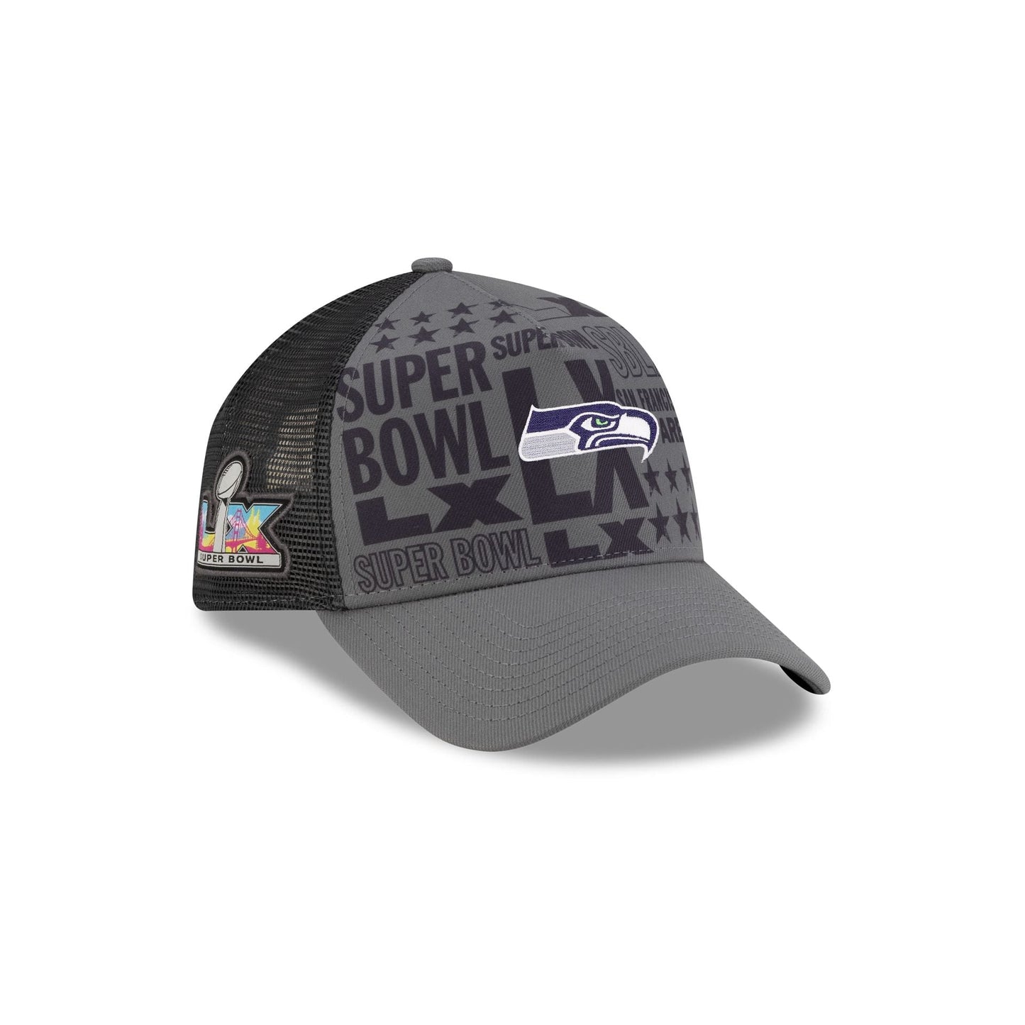 Seattle Seahawks Super Bowl LX Participation 9FORTY A-Frame Trucker Hat