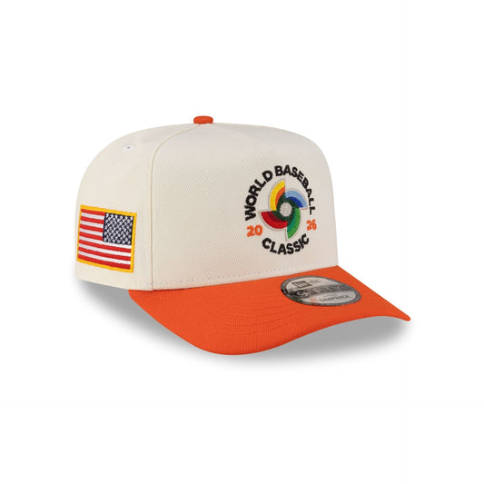 USA 2026 World Baseball Classic Chrome White 9FIFTY A-Frame Snapback Hat