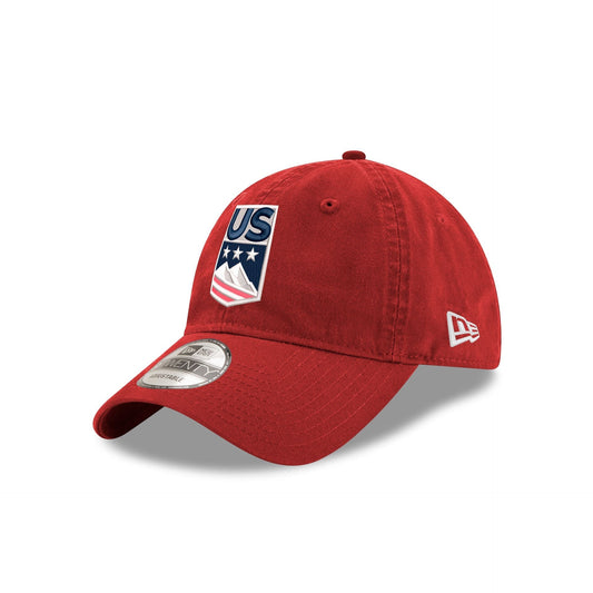 US Ski & Snowboard Red 9TWENTY Adjustable Hat