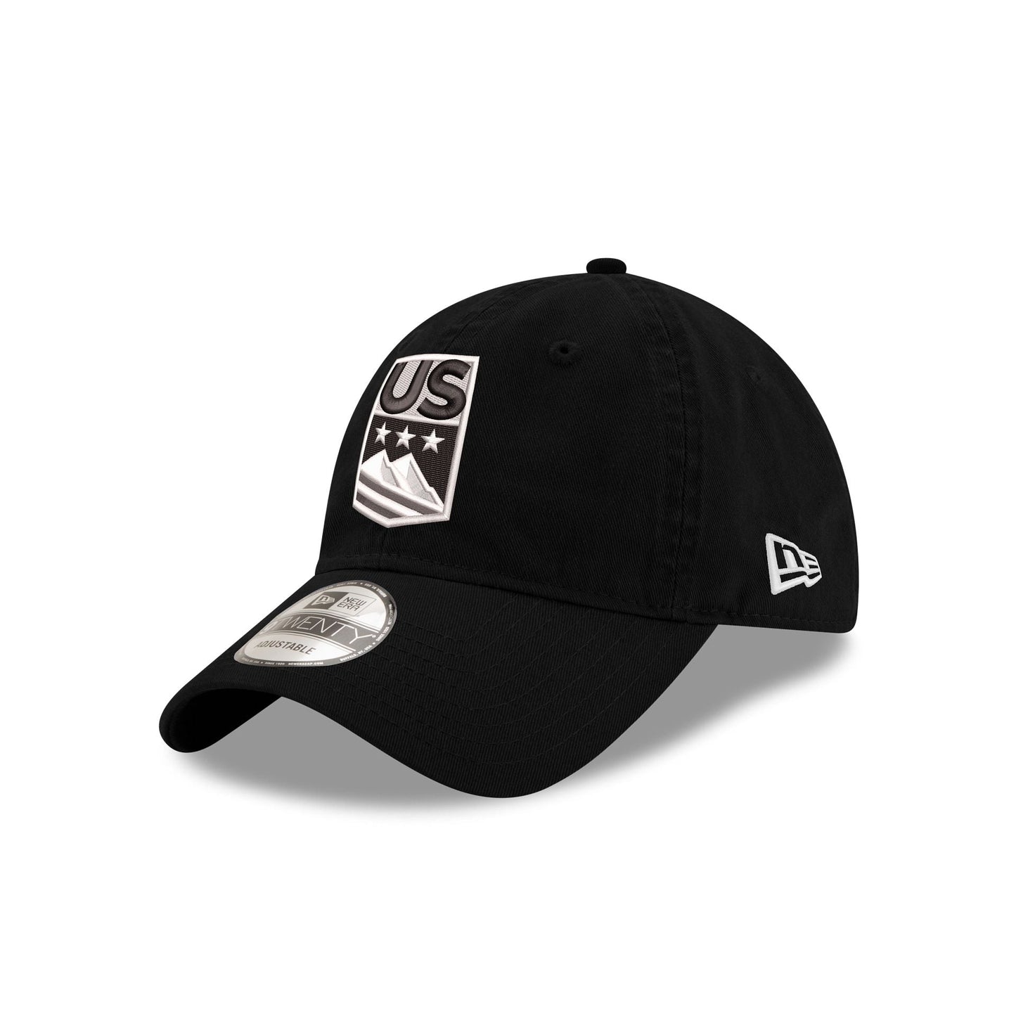 US Ski & Snowboard Black 9TWENTY Adjustable Hat