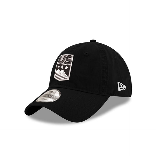 US Ski & Snowboard Black 9TWENTY Adjustable Hat
