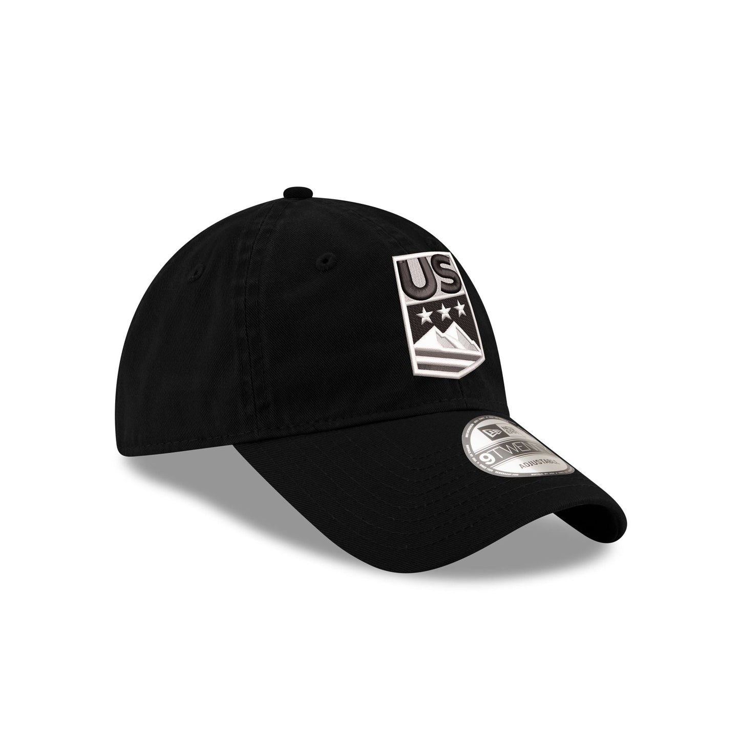 US Ski & Snowboard Black 9TWENTY Adjustable Hat