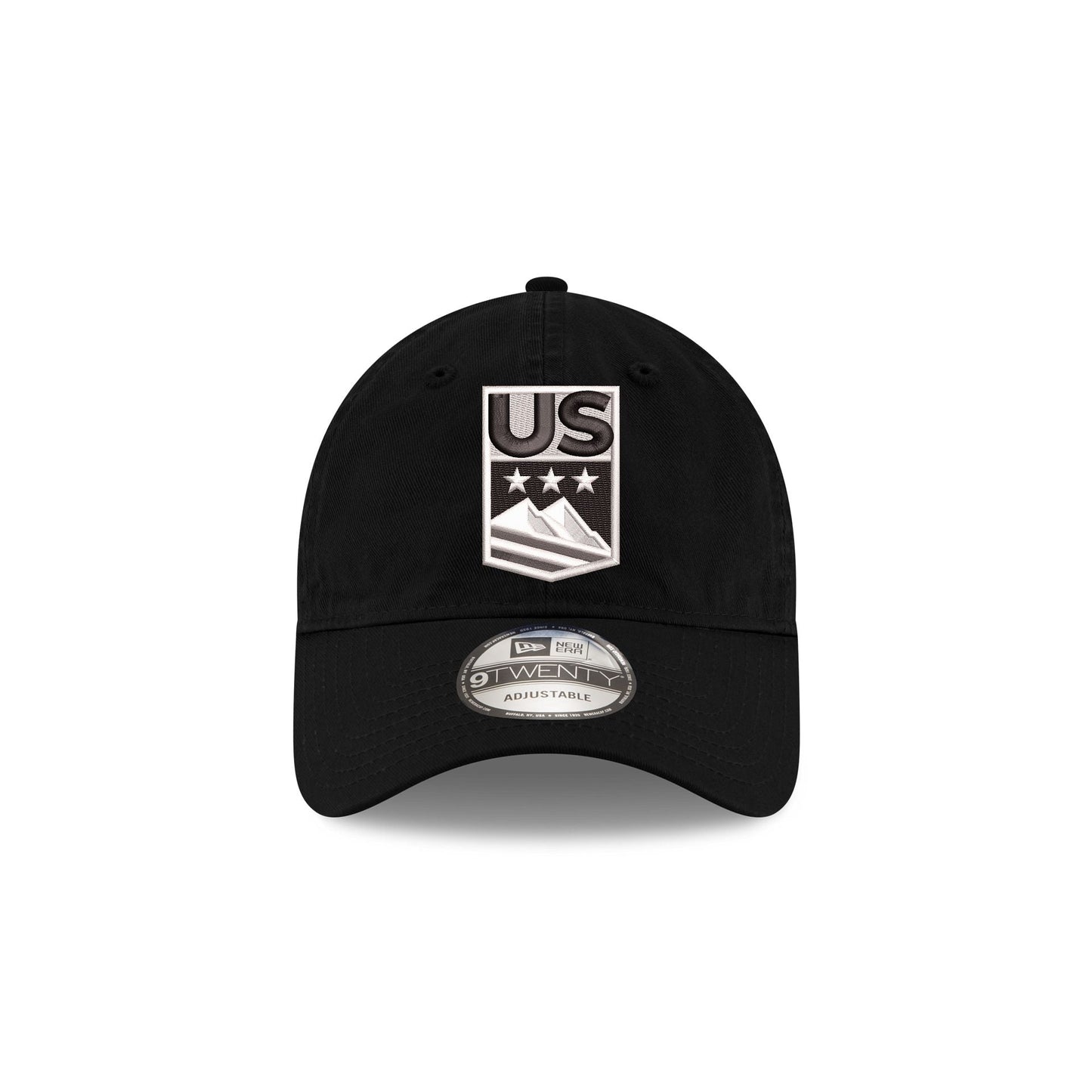 US Ski & Snowboard Black 9TWENTY Adjustable Hat