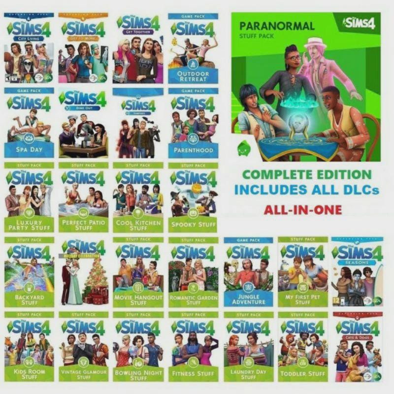 The Sims 4 | Full Collection, All DLCs + Kits (Offline PC Game)